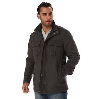 Big & Tall Apt. 9® Wool Multi-pocket Car Coat