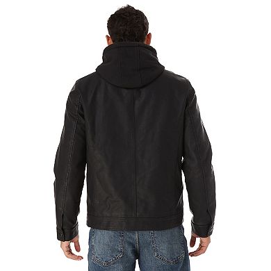 Big & Tall Apt. 9® Faux Leather Moto Style Jacket