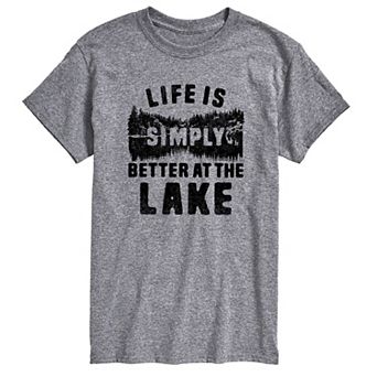 Men's Life is Simply Better at the Lake Graphic Tee