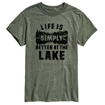Men's Life is Simply Better at the Lake Graphic Tee