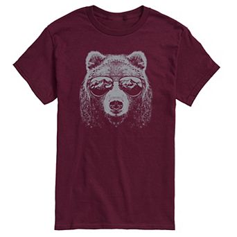 Men's Mountain Bear Sunglasses Graphic Tee