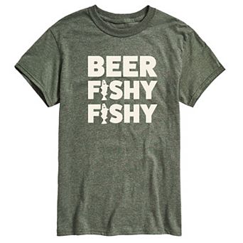 Men's Beer Fishy Fishy Graphic Tee