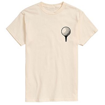 Men's Golf Ball on Tee Graphic Tee