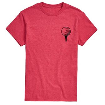 Men's Golf Ball on Tee Graphic Tee