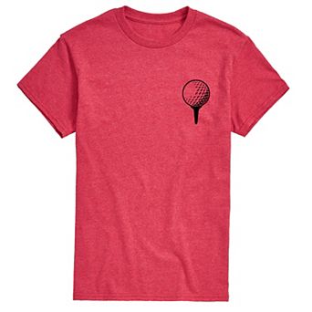 Men's Golf Ball on Tee Graphic Tee