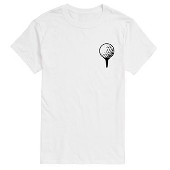 Men's Golf Ball on Tee Graphic Tee