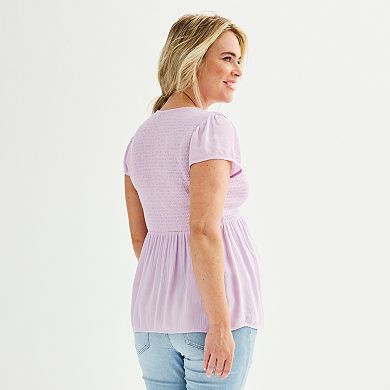 Maternity Sonoma Goods For Life?? V-Neck Smocked Top