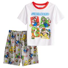 Adult Super Mario Heads & Logo Sleep Pants