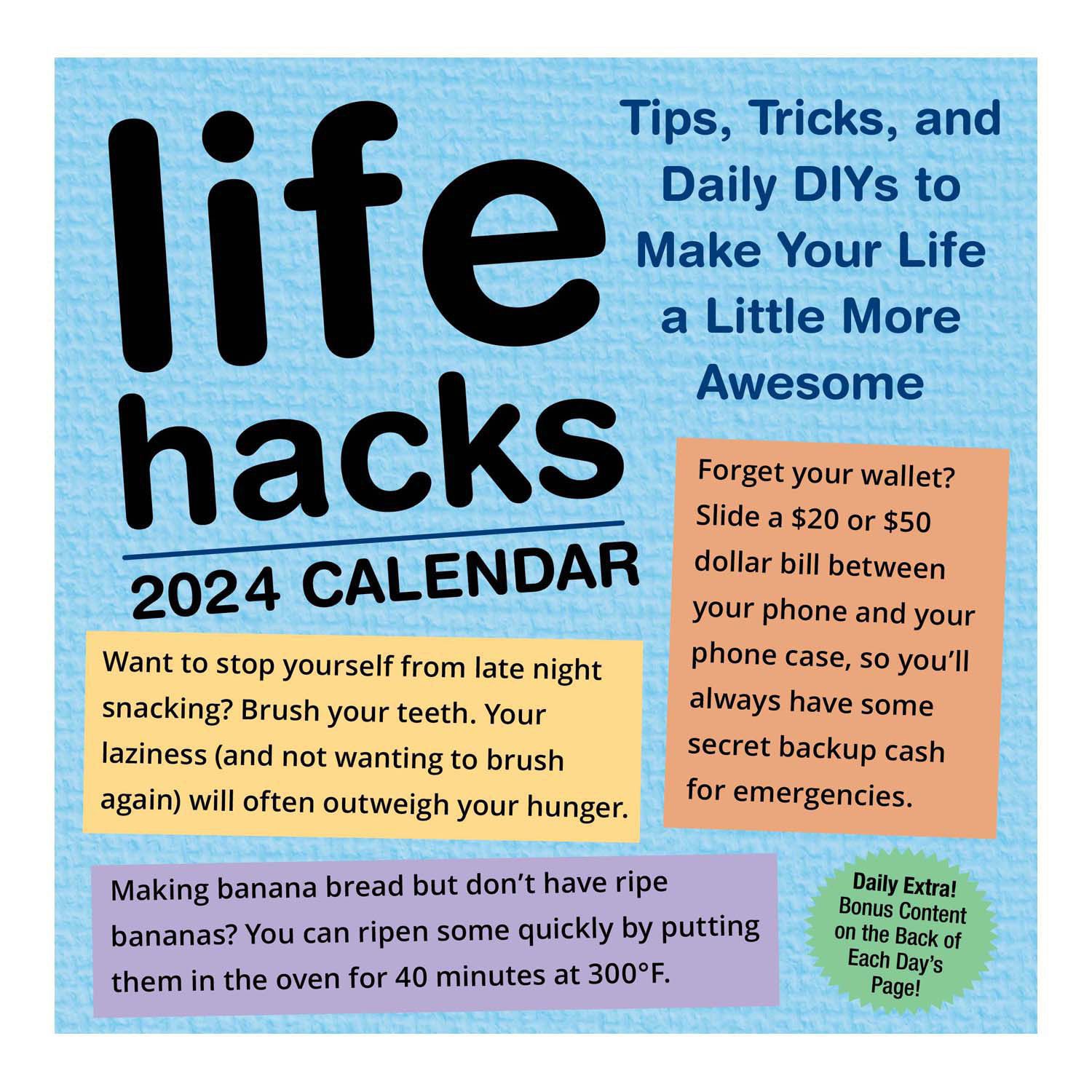 Andrews McMeel Life Hacks 2024 Day To Day Calendar   6491255 ALT