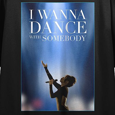 Juniors' Whitney Houston Singing Graphic Tee