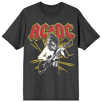 Junior's AC/DC Yellow Spark Graphic Tee
