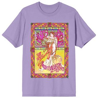 Juniors' Janis Joplin Colorful Graphic Tee