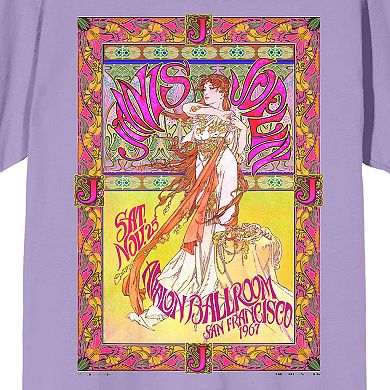Juniors' Janis Joplin Colorful Graphic Tee