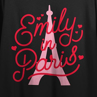 Juniors' Emily in Paris Title Graphic Tee