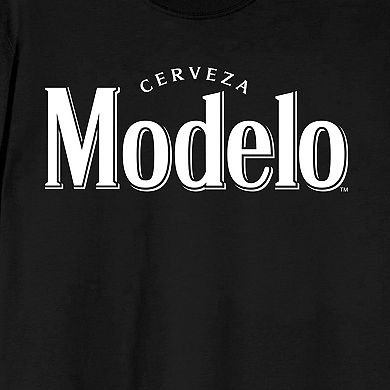 Juniors' Modelo Single Color Logo Graphic Tee