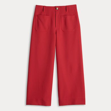 Petite LC Lauren Conrad Super High Rise Wide Leg Cropped Pants