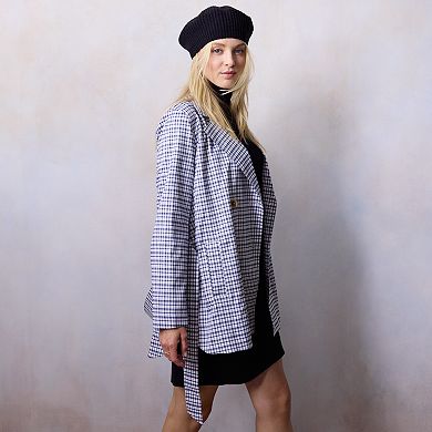 Petite LC Lauren Conrad Shirttail-Hem Trench Coat