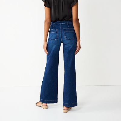 Petite LC Lauren Conrad Super High Rise Trouser Jeans