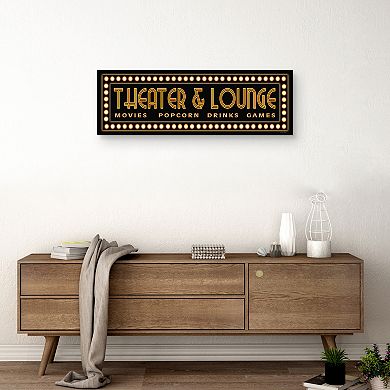 Fine Art Canvas Theater & Lounge Framed Wall Art