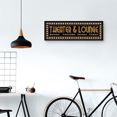 Fine Art Canvas Theater & Lounge Framed Wall Art
