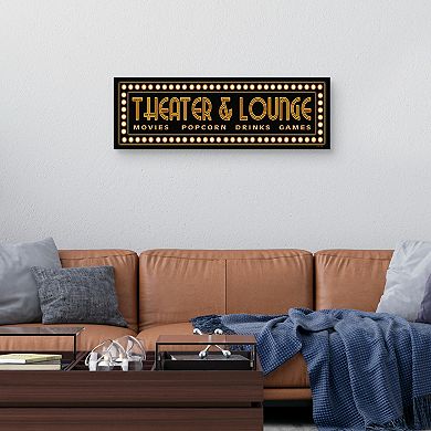 Fine Art Canvas Theater & Lounge Framed Wall Art