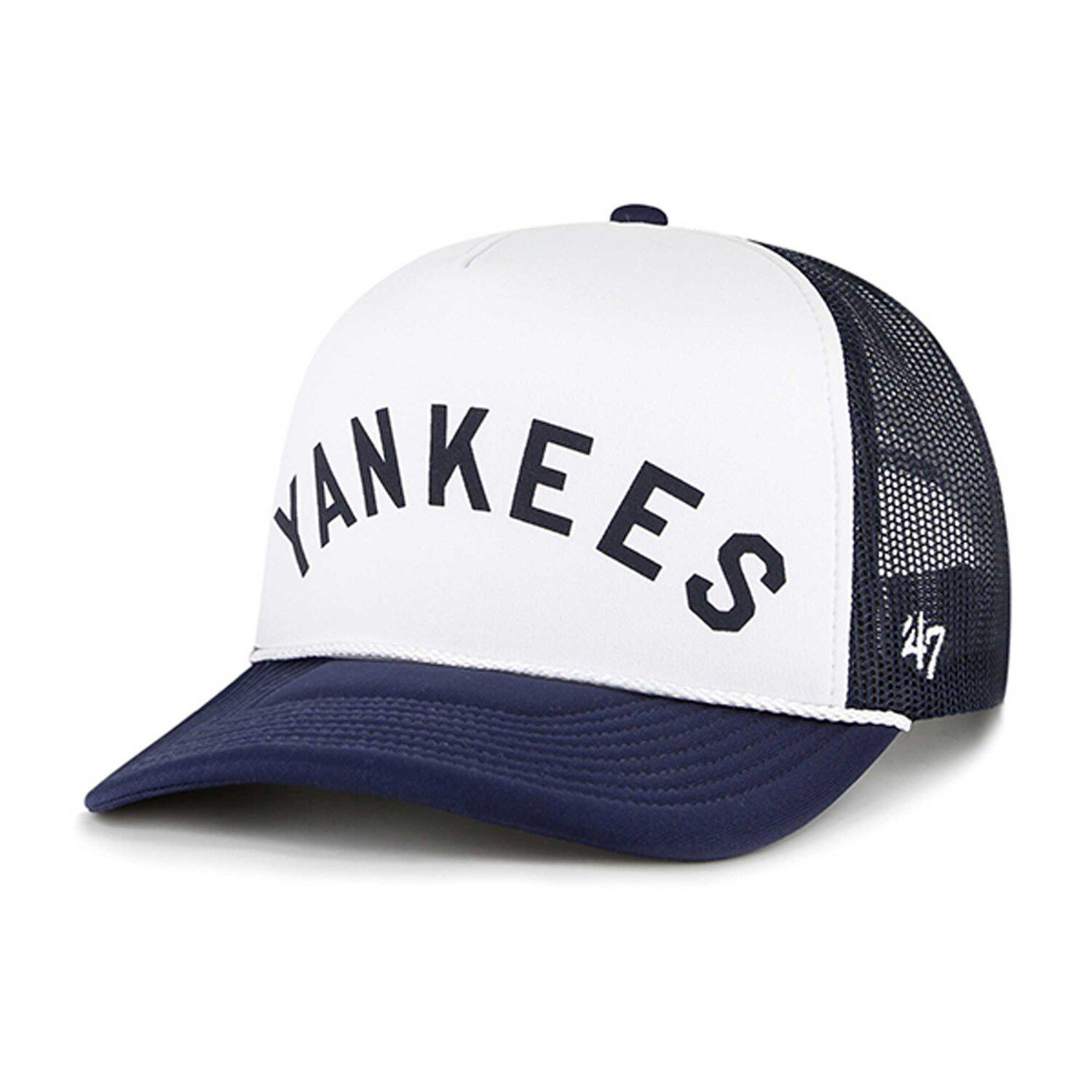 New York Yankees New Era 2022 Clubhouse Trucker 9FIFTY Snapback Hat -  White/Black