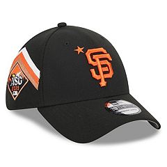 Men's Fanatics Branded Black San Francisco Giants Stripe Cuffed Knit Hat with Pom