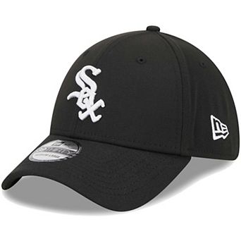Men's New Era Black Chicago White Sox Logo 39THIRTY Flex Hat