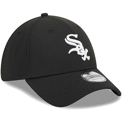 Men's New Era Black Chicago White Sox Logo 39THIRTY Flex Hat