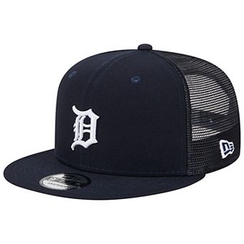 Men's New Era Navy Detroit Tigers Team Color Trucker 9FIFTY Snapback Hat