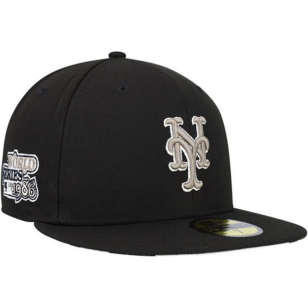 Men's New York Mets New Era Black Jersey 59FIFTY Fitted Hat