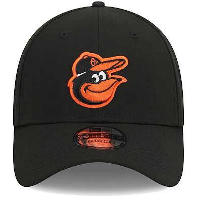 Men's New Era Black Baltimore Orioles Logo 39THIRTY Flex Hat