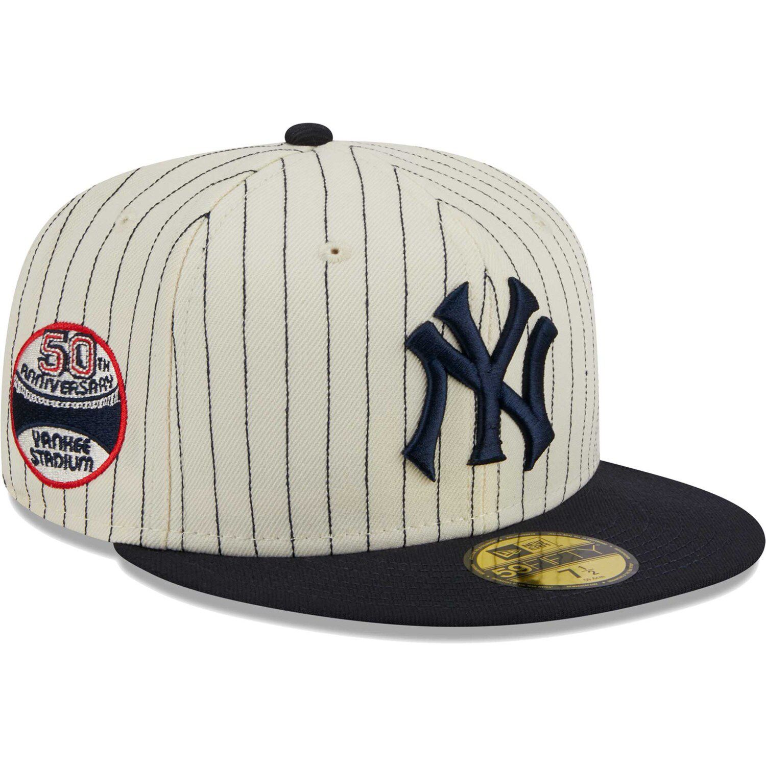 California Angels New Era Cooperstown Collection Retro Jersey Script  59FIFTY Fitted Hat - Navy