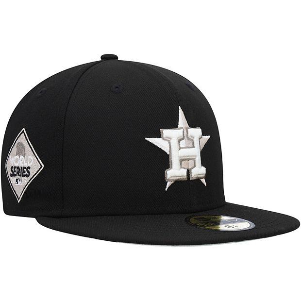 Men's New Era Black Houston Astros Chrome Camo Undervisor 59FIFTY Fitted Hat