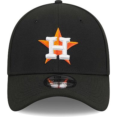 Men's New Era Black Houston Astros Logo 39THIRTY Flex Hat