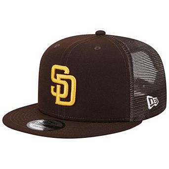 Men's New Era Brown San Diego Padres Team Color Trucker 9FIFTY Snapback Hat