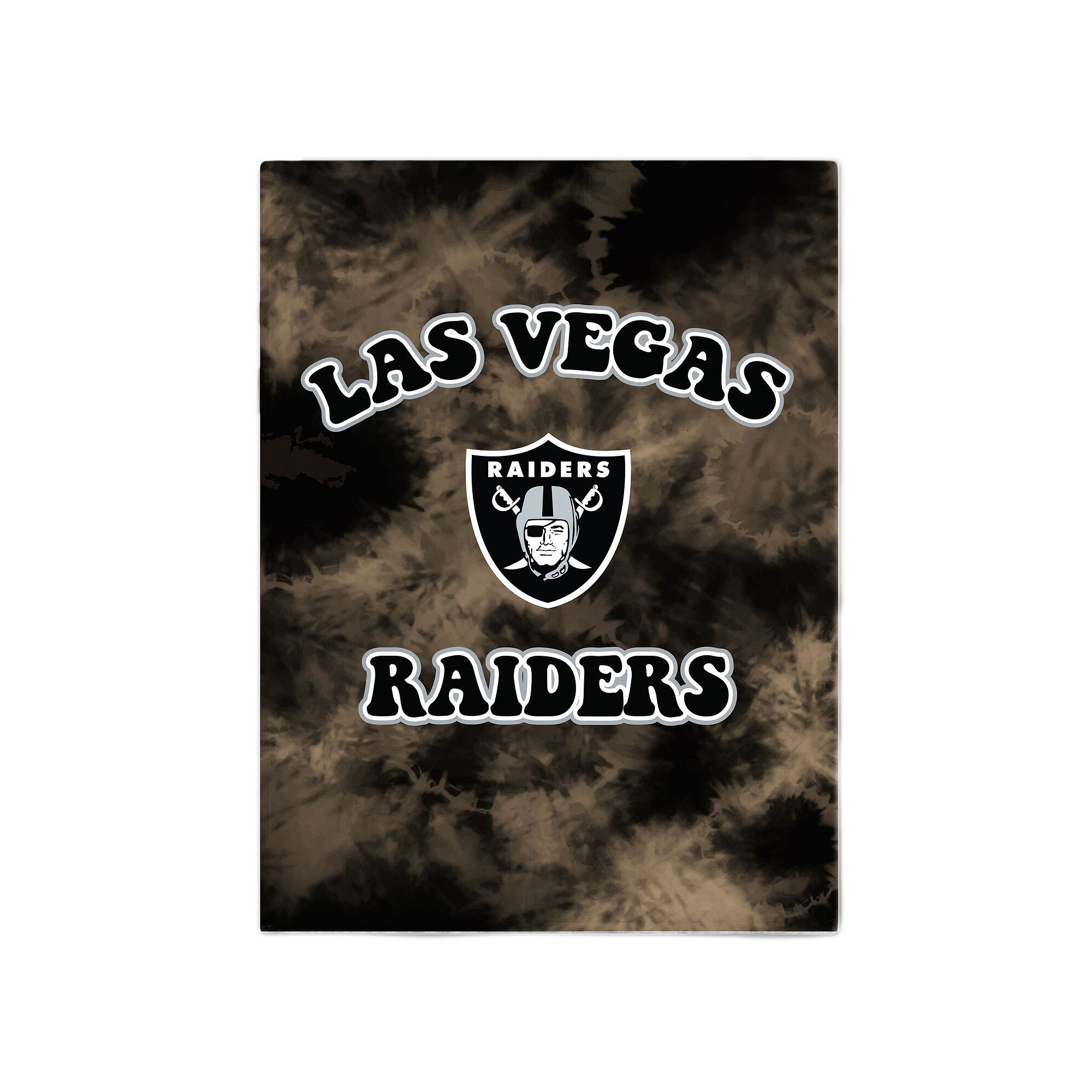 Las Vegas Raiders 60 x 70 Bubble Tie-Dye Flannel Sherpa Blanket, Lvr Te