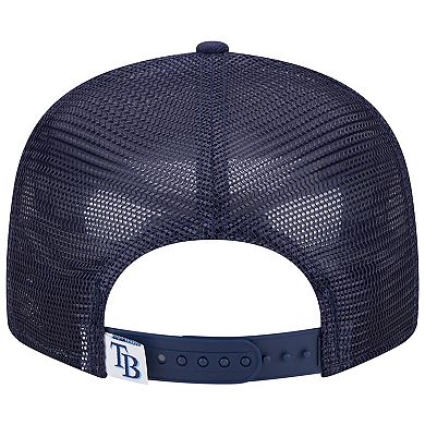 Men's New Era Navy Tampa Bay Rays Team Color Trucker 9FIFTY Snapback Hat
