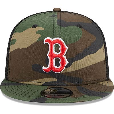 Camo red sox hat sales