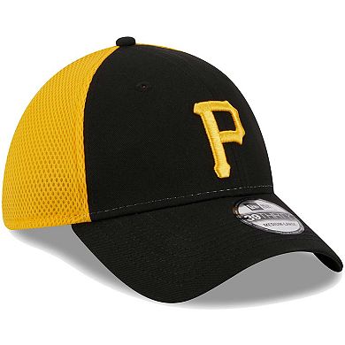 Men's New Era Black Pittsburgh Pirates Team Neo 39THIRTY Flex Hat