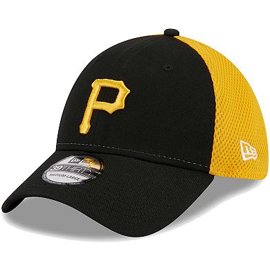 Men's New Era Black Pittsburgh Pirates Team Neo 39THIRTY Flex Hat