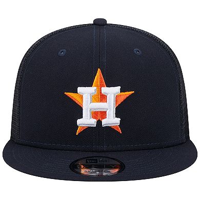 Men's New Era Navy Houston Astros Team Color Trucker 9FIFTY Snapback Hat
