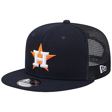 Men's New Era Navy Houston Astros Team Color Trucker 9FIFTY Snapback Hat