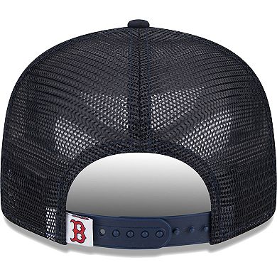 Men's New Era Navy Boston Red Sox Team Color Trucker 9FIFTY Snapback Hat