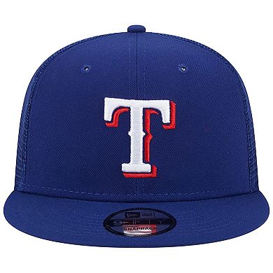 Men's New Era Royal Texas Rangers Team Color Trucker 9FIFTY Snapback Hat
