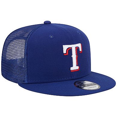 Men's New Era Royal Texas Rangers Team Color Trucker 9FIFTY Snapback Hat