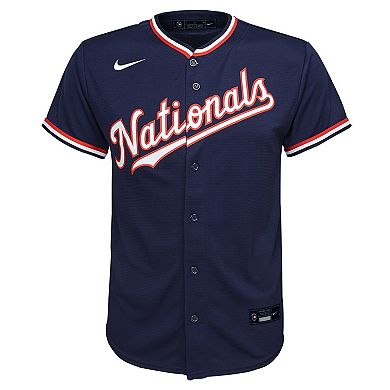 Youth Nike Navy Washington Nationals Alternate Replica Team Jersey