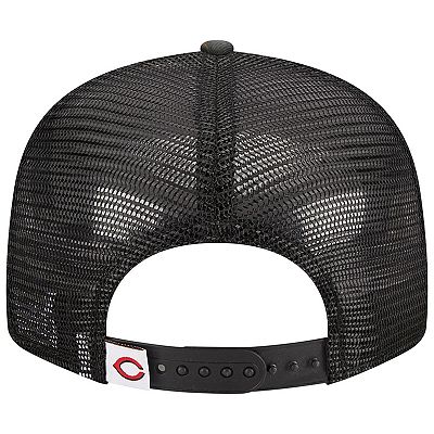 Men's New Era Camo Cincinnati Reds Woodland Camo Trucker 9FIFTY