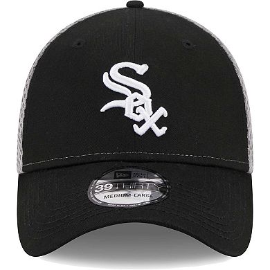 Men's New Era Black Chicago White Sox Team Neo 39THIRTY Flex Hat