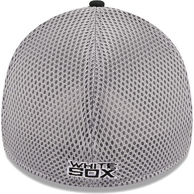 Men's New Era Black Chicago White Sox Team Neo 39THIRTY Flex Hat